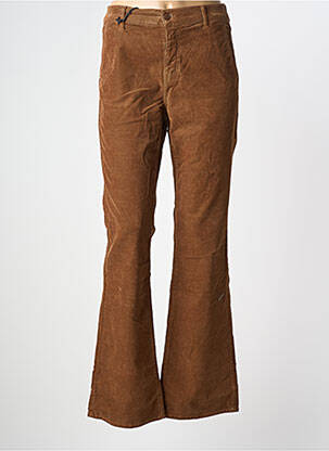 Pantalon flare stretch taille normale marron HAPPY femme