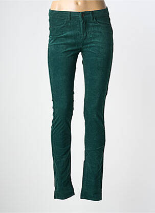 Pantalon slim stretch taille normale vert ONE STEP femme