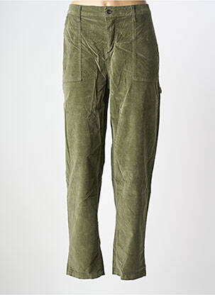 Pantalon droit stretch taille normale vert PAKO LITTO femme