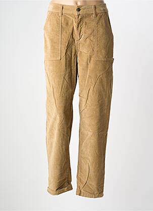 Pantalon droit stretch taille normale marron PAKO LITTO femme
