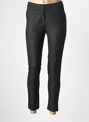 Pantalon slim tissage popeline taille normale noir BÔ-M femme