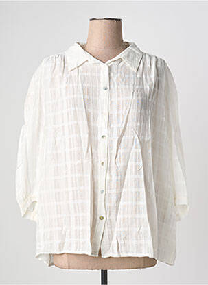Chemisier blanc LA FEE MARABOUTEE femme