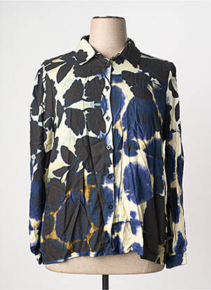 Chemisier bleu LA FEE MARABOUTEE femme