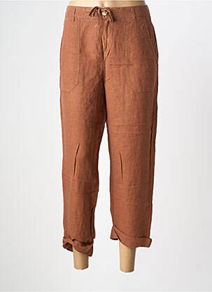 Pantalon Jean Femme One Step Taille 36 - Coupe 7/8 Slim Beige Délavé - Occasion Très Bon état