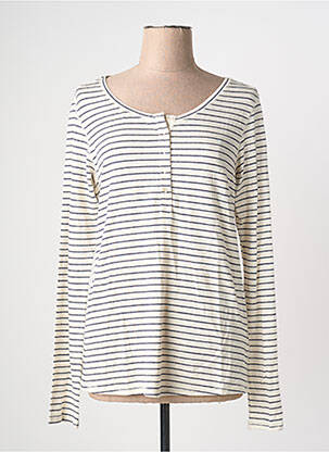 T-shirt beige SCOTCH & SODA femme