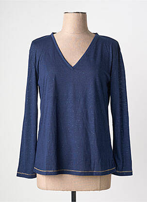 T-shirt bleu LA PETITE ETOILE femme