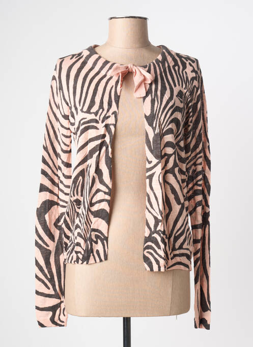 Gilet manches longues rose SANDWICH femme