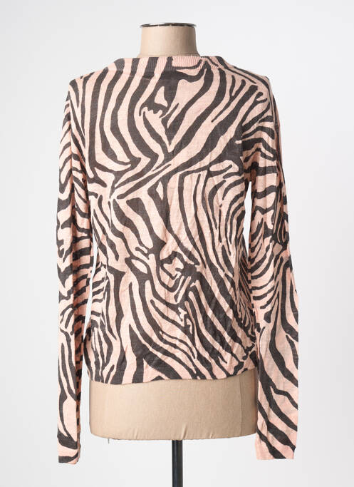 Gilet manches longues rose SANDWICH femme