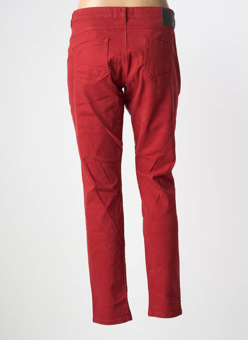 Jeans coupe slim rouge ONE STEP femme