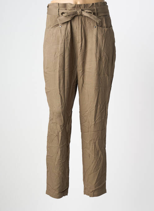 Pantalon droit vert ONE STEP femme