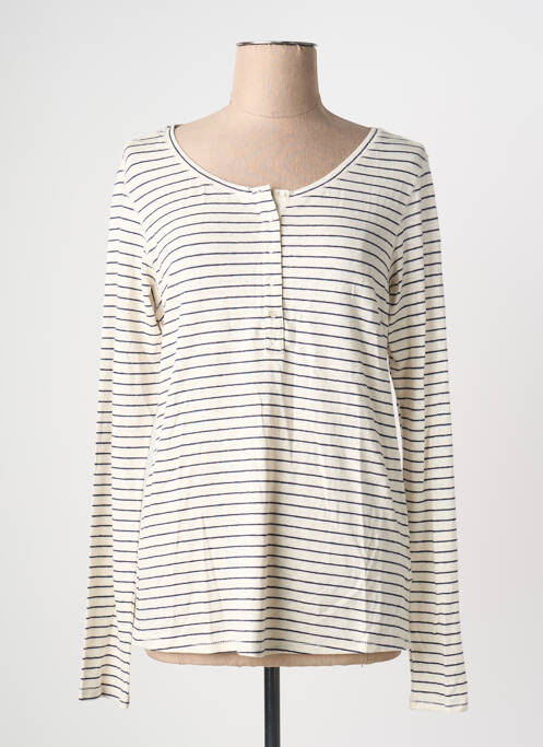 T-shirt beige SCOTCH & SODA femme