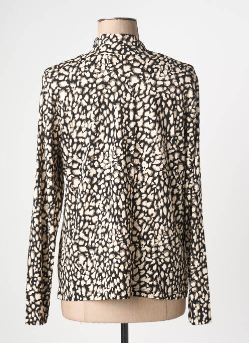 T-shirt noir POISSONS BLANCS femme