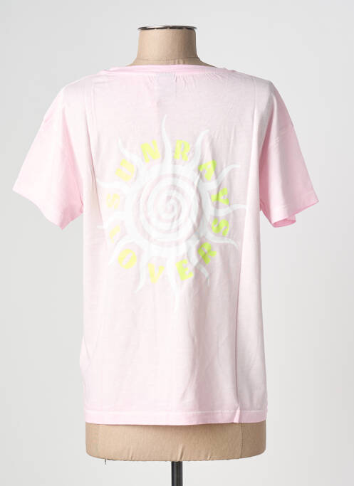 T-shirt rose NINE TEES femme
