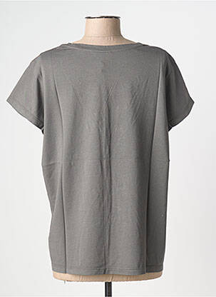 T-shirt sérigraphie manches courtes gris NINE TEES femme