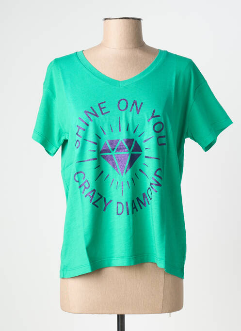 T-shirt vert NINE TEES femme