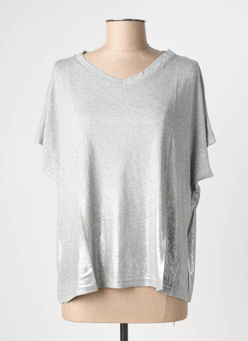 T-shirt gris NINE TEES femme