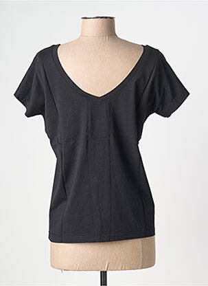 T-shirt stretch manches courtes noir NINE TEES femme
