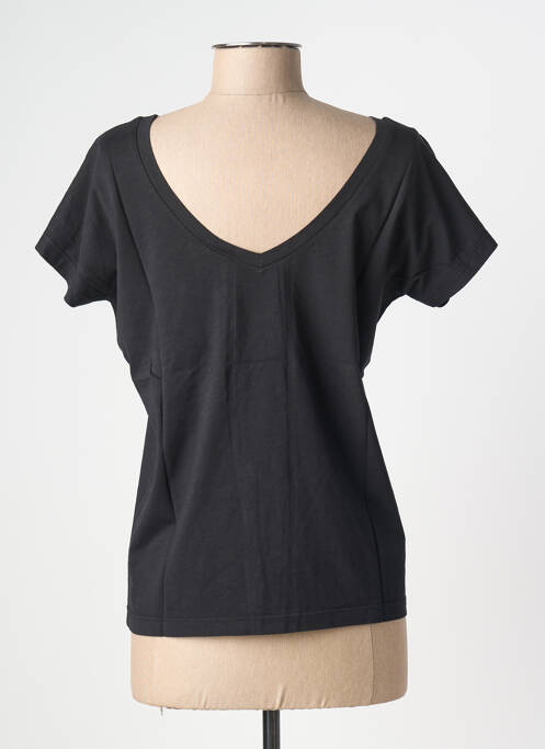 T-shirt stretch manches courtes noir NINE TEES femme