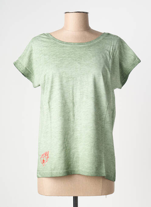 T-shirt vert NINE TEES femme