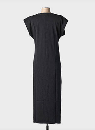 Robe longue manches courtes manches courtes noir NINE TEES femme