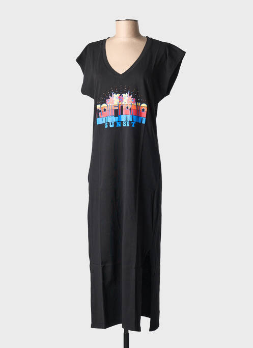 Robe longue noir NINE TEES femme