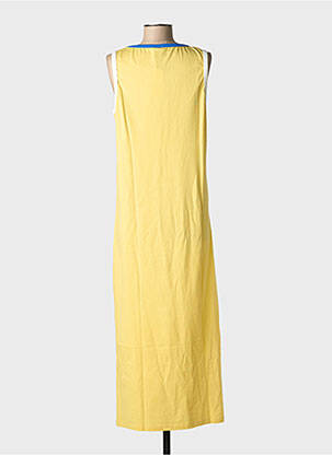 Robe longue sans manche sans manche jaune NINE TEES femme