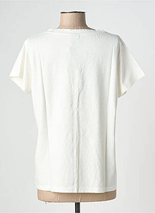 T-shirt coupe droite manches courtes beige NINE TEES femme