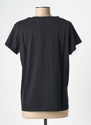 T-shirt coupe droite manches courtes noir NINE TEES femme