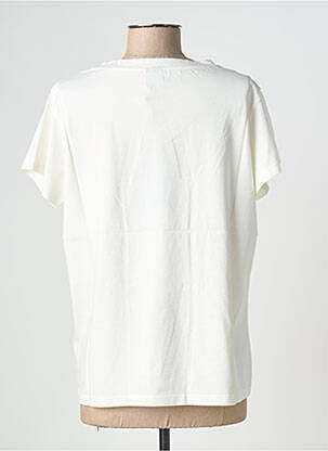 T-shirt coupe droite manches courtes beige NINE TEES femme