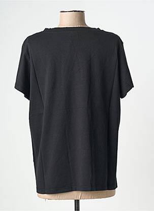 T-shirt coupe droite manches courtes noir NINE TEES femme