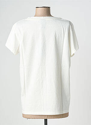 T-shirt coupe droite manches courtes beige NINE TEES femme