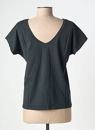 T-shirt stretch manches courtes noir NINE TEES femme
