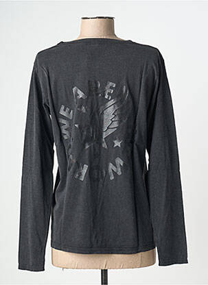 T-shirt manches longues manches longues noir NINE TEES femme