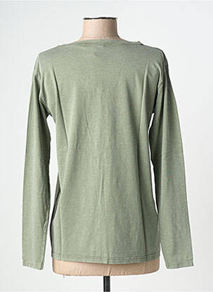T-shirt manches longues manches longues vert NINE TEES femme