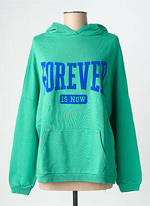 Pull stretch manches longues vert NINE TEES femme