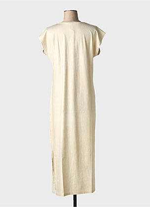 Robe longue manches courtes manches courtes or NINE TEES femme