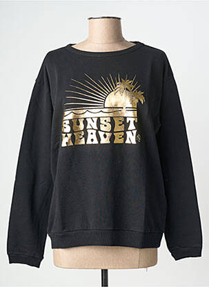 Sweat-shirt noir NINE TEES femme