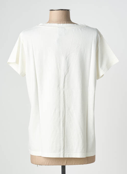T-shirt coupe droite manches courtes beige NINE TEES femme