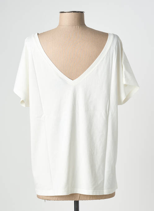 T-shirt sérigraphie manches courtes beige NINE TEES femme