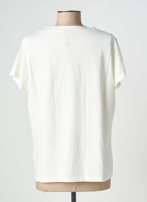 T-shirt coupe droite manches courtes beige NINE TEES femme