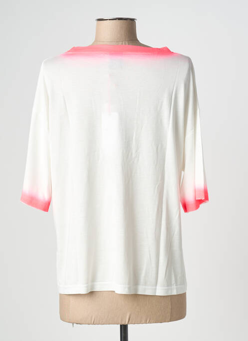 T-shirt sérigraphie manches courtes rose NINE TEES femme