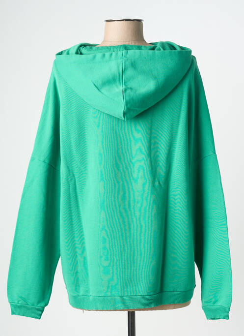 Pull stretch manches longues vert NINE TEES femme