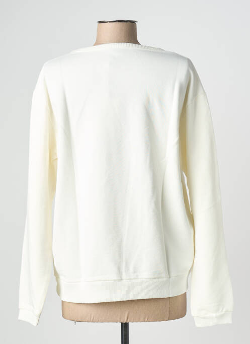 Sweat-shirt stretch manches longues beige NINE TEES femme