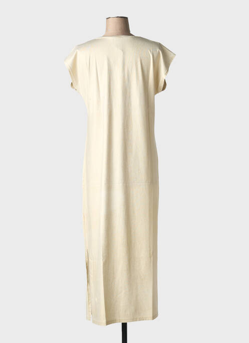 Robe longue manches courtes manches courtes or NINE TEES femme
