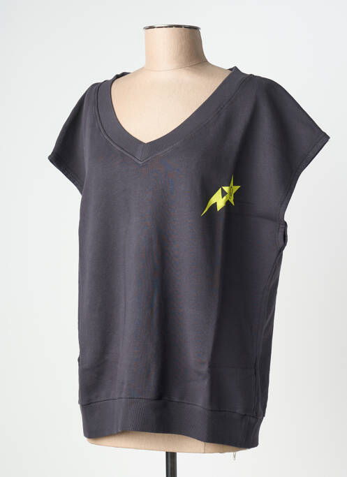 Sweat-shirt gris NINE TEES femme