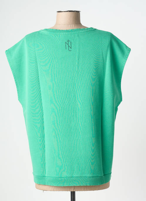 Sweat-shirt vert NINE TEES femme