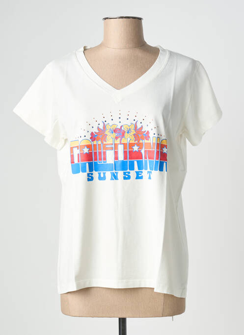 T-shirt beige NINE TEES femme