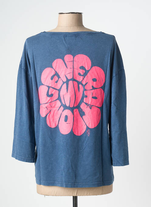 T-shirt bleu NINE TEES femme