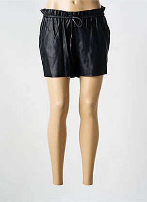 Short tissage simili-cuir taille normale noir MOLLY BRACKEN femme