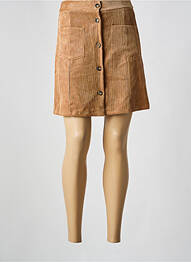 Jupe courte beige LA FEE MARABOUTEE femme